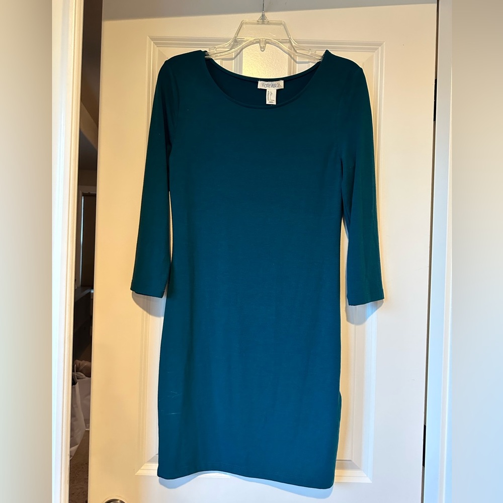 NWT Teal Bodycon Dress Size L
